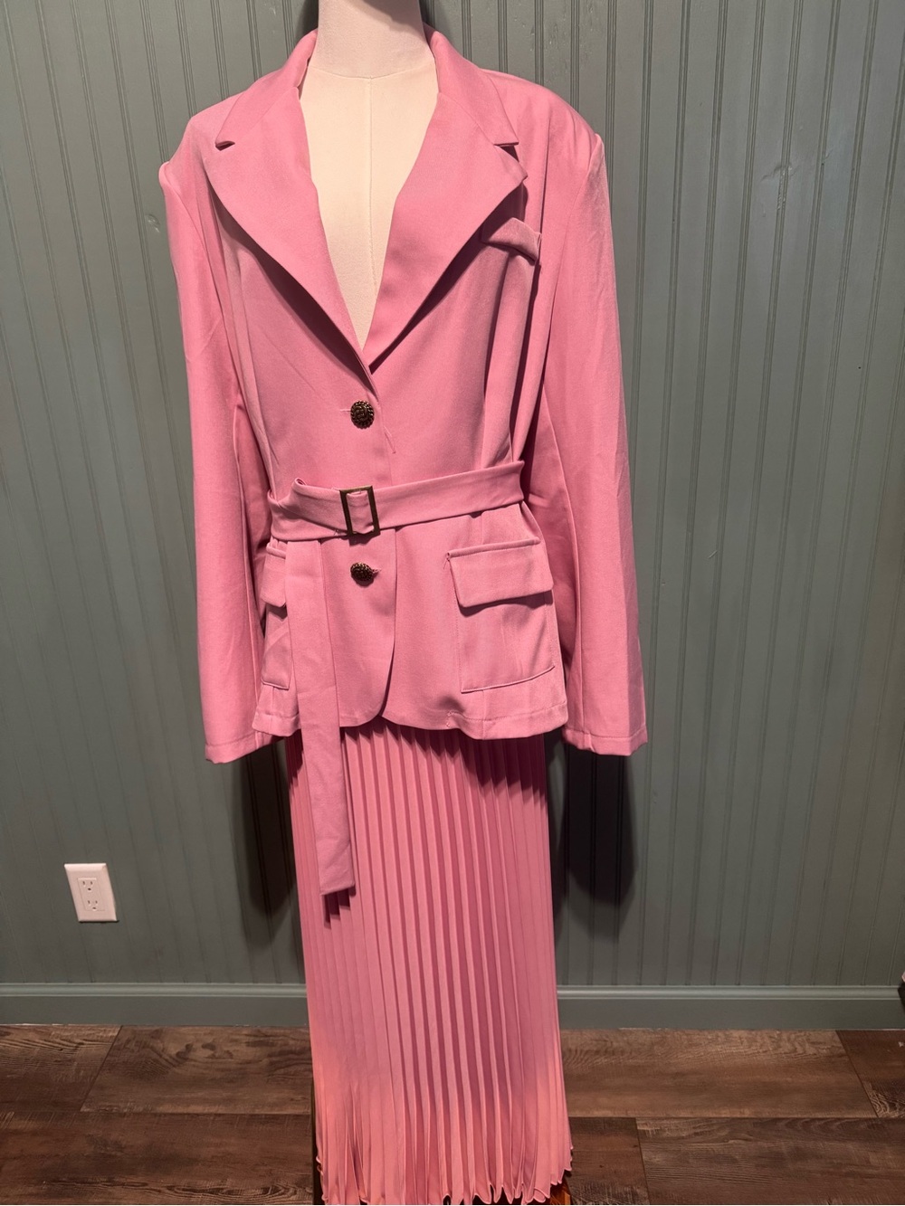 Pink Belted Blazer Jacket - Women’s Blazer NWOT